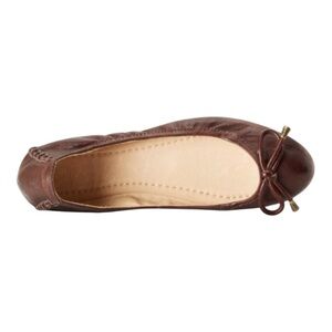 ☀️SALE☀️ FRYE Carson Collapsible Ballet Flats Chocolate Brown Size: 8.5